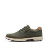 Rieker Plain Toe Laced Casual Shoe - Olive